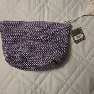 Ulta Beauty Purple Textured Cosmetic Bag